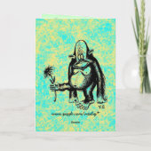 Lustiger Affe glückliche Karte Mutter Tages (Rückseite)