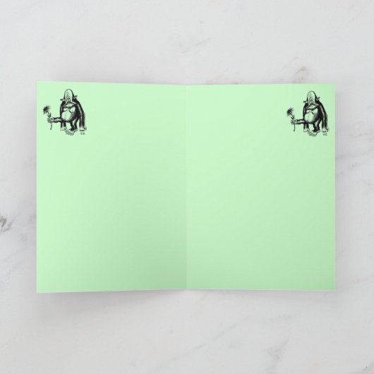 Lustiger Affe glückliche Karte Mutter Tages (Innenseite)