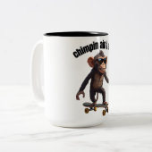 Lustiger Affe Kaffee Tasse 'Chimpin ist nicht leic (Vorderseite Links)