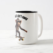 Lustiger Affe Kaffee Tasse 'Chimpin ist nicht leic (VorderseiteRechts)