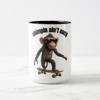 Lustiger Affe Kaffee Tasse 'Chimpin ist nicht leic