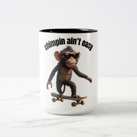 Lustiger Affe Kaffee Tasse 'Chimpin ist nicht leic (Mittel)