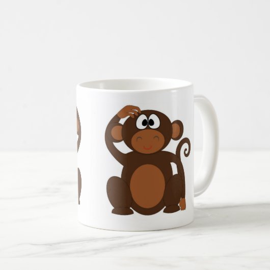 Lustiger Affe Kaffeetasse (VorderseiteRechts)