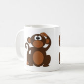 Lustiger Affe Kaffeetasse (Vorderseite Links)