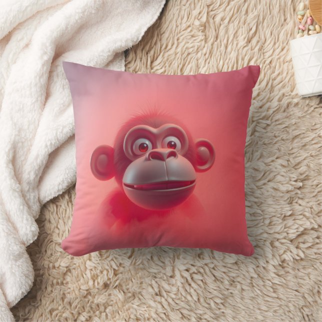Lustiger Affe Kissen (Decke)