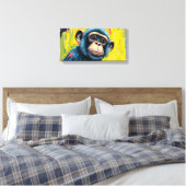 Lustiger Affe Leinwanddruck (Insitu (Schlafzimmer))