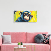 Lustiger Affe Leinwanddruck (Insitu (Wohnzimmer))