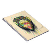 Lustiger Affe Notizblock (Rechte Seite)