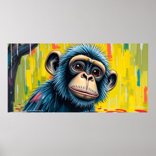 Lustiger Affe Poster (Vorne)