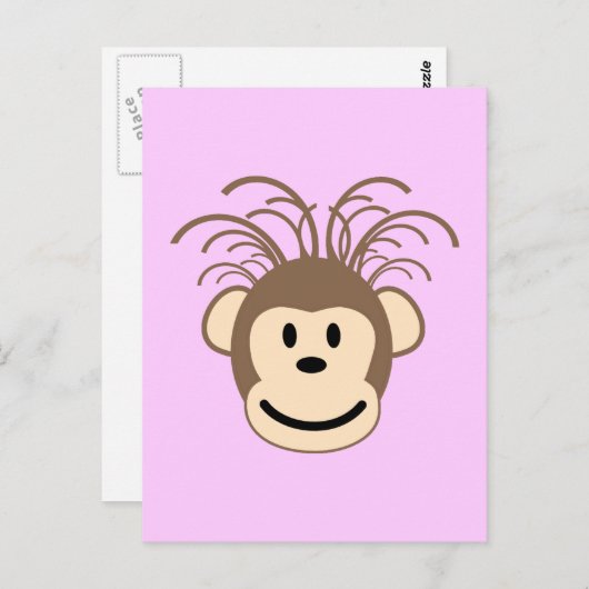lustiger Affe Postkarte (Vorne/Hinten)
