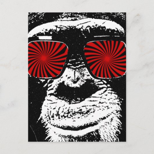 Lustiger Affe Postkarte (Vorderseite)