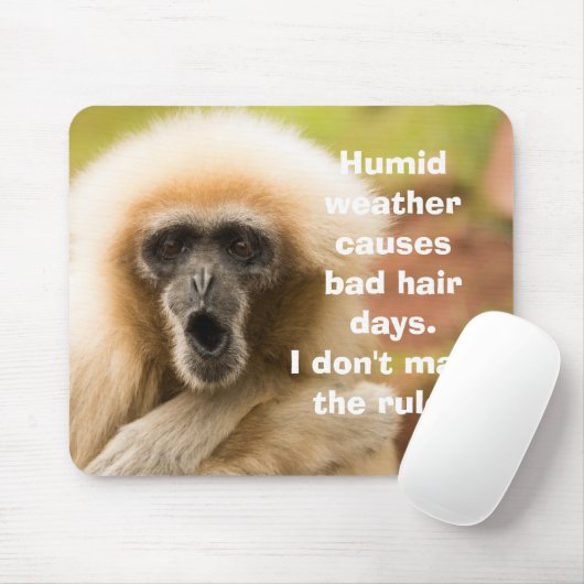 Lustiger Affe-schlechter Tag Mousepad (Mit Mouse)