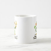 Lustiger Affe sieht Affen-Grafik Kaffeetasse (Mittel)
