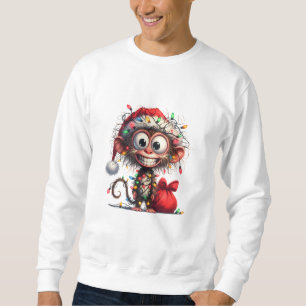 Lustiger Affe Weihnachtspulli Sweatshirt
