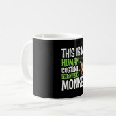 Lustiger Affenkostüm Halloween Vektor Kaffeetasse (Vorderseite Links)