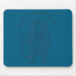 Lustiger Affenzorn verzehrt mich Mousepad