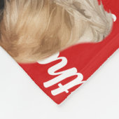 Lustiger Afghan Hound-Hunde-Name gemustertes Weihn Fleecedecke (Ecke)