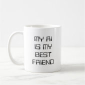 Lustiger AI/Chatbot Geeky Tech-Enthusiast Benutzer Kaffeetasse (Links)