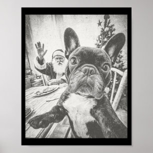 Lustiger Ai Französische Bulldogge Selfie mit dem  Poster