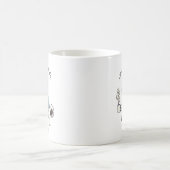 Lustiger Alaskan Klee Kai Geschäftsanzug Kaffee Kaffeetasse (Mittel)