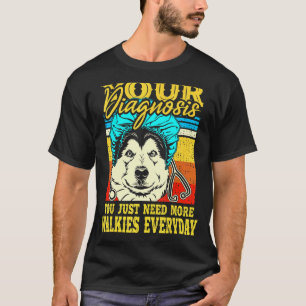 Lustiger Alaskan Klee Kai Malamute Siberian Husky T-Shirt