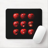 Lustiger Alberner Ai Gen Z Meme Brainrot Humor Fru Mousepad (Mit Mouse)
