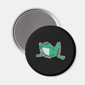 lustiger alberner Frosch Magnet (Vorderseite/Rückseite)