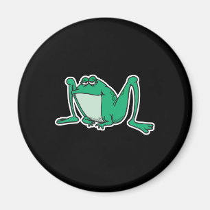 lustiger alberner Frosch Magnet