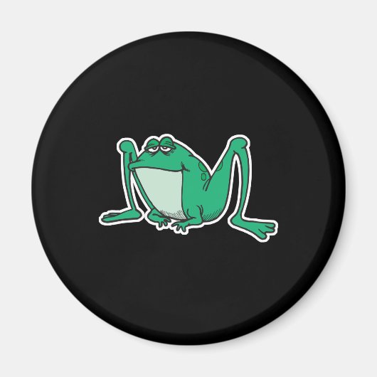 lustiger alberner Frosch Magnet (Vorne)