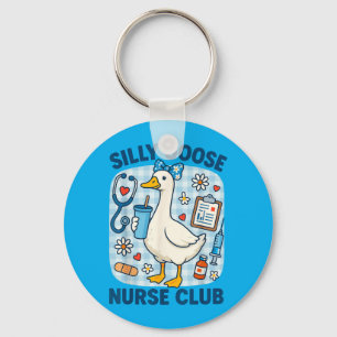 Lustiger alberner Gänse-Nurse-Club-Pflegehumor Schlüsselanhänger