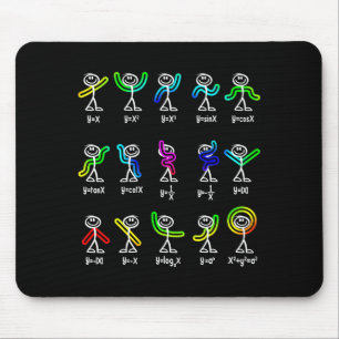 Lustiger Algebra-Tanz Funktions-Mathe-Lehrer Geek  Mousepad