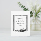 lustiger Algebra-Witz Postkarte (Stehend Vorderseite)