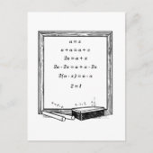 lustiger Algebra-Witz Postkarte (Vorderseite)