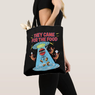 Lustiger Alien BBQ UFO Entführung Hot Dogs Burger Tasche