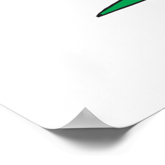 lustiger Alien Fußballspieler Poster (Ecke)