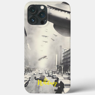 Lustiger Alien-Invasions-Rtero-Sci-Fi-Filmname Case-Mate iPhone Hülle