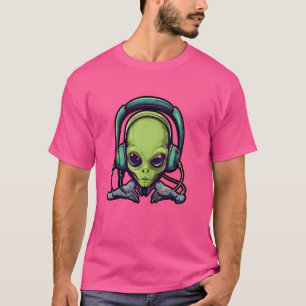 Lustiger Alien UFO Universum Weltraum Humor Gesche T-Shirt