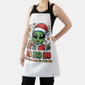 Lustiger Alien Weihnachtsmann Schürze (InSitu)