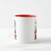 Lustiger Alien Weihnachtsmann Tasse (Zentrum)