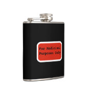 Lustiger Alkohol nur zu den medizinischen Zwecken Flachmann (Rechts)