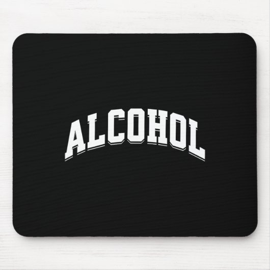 Lustiger Alkohol-Trink-Prep-Aesthetic-Bier-Wein Mousepad (Vorne)