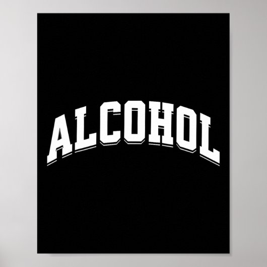 Lustiger Alkohol-Trink-Prep-Aesthetic-Bier-Wein Poster (Vorne)