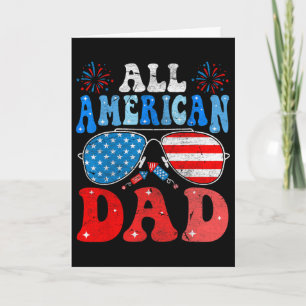 Lustiger All American Dad 4. Juli Patriotischer St Karte