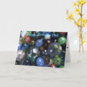 Lustiger alles- Gute zum GeburtstagVater marmort Karte (Gelbe Blume)