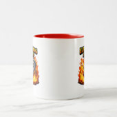 Lustiger Alles Ist In Ordnung Mülltonne Becher Zweifarbige Tasse (Mittel)