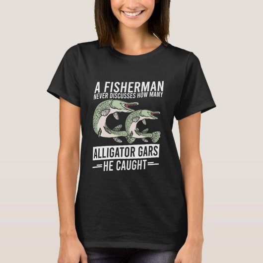 Lustiger Alligator Gar Angel 2 T-Shirt (Vorderseite)