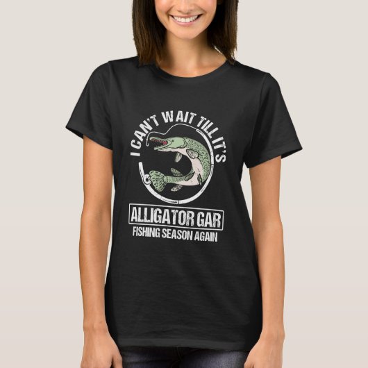 Lustiger Alligator Gar Angel T-Shirt (Vorderseite)