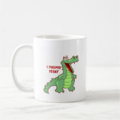 Lustiger Alligator heute gekackt Kaffeetasse (Links)