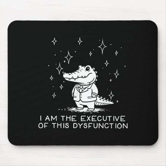 Lustiger Alligator Ich Bin Der Geschäftsführer Die Mousepad (Vorne)