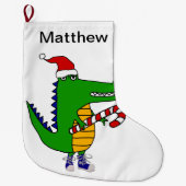 Lustiger Alligator in der Großer Weihnachtsstrumpf (Vorderseite)